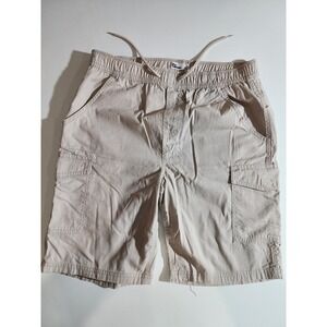 Epic Threads Boys Tan Khaki Cargo Shorts Elastic Waist Drawstring Size Large L